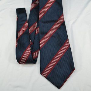 D'Este regimental tie - blue/red - Extra long